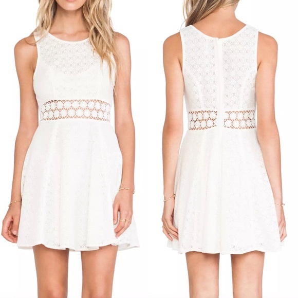 Dress, Ivory Floral Cutout Lace Free People BNWT - Picture 6 of 10